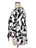 Apt. 9 100% Polyester Print Purple Long Sleeve Blouse Size XL - photo 5