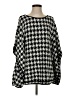 Tyler Boe Houndstooth Black Poncho Size S - photo 1