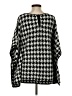 Tyler Boe Houndstooth Black Poncho Size S - photo 2