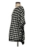 Tyler Boe Houndstooth Black Poncho Size S - photo 5