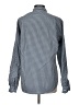 Theory 100% Cotton Checkered-gingham Blue Long Sleeve Button-Down Shirt Size L - photo 2