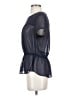 Gap Outlet Blue Short Sleeve Blouse Size S - photo 5