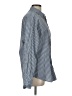 Theory 100% Cotton Checkered-gingham Blue Long Sleeve Button-Down Shirt Size L - photo 4