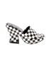 Assorted Brands Checkered-gingham White Heels Size 9 - photo 1