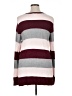 Maison Jules Stripes Burgundy Pullover Sweater Size XL - photo 2