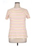 Talbots 100% Cotton Stripes Yellow Short Sleeve Turtleneck Size XL - photo 1