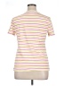 Talbots 100% Cotton Stripes Yellow Short Sleeve Turtleneck Size XL - photo 2