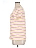 Talbots 100% Cotton Stripes Yellow Short Sleeve Turtleneck Size XL - photo 5
