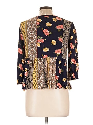 Blue Rain 3/4 Sleeve Blouse (view 2)