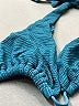 Unbranded Chevron-herringbone Teal Swimsuit Top Size S (estimated) - photo 3