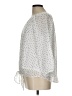 Beacon 100% Polyester Stars Ivory 3/4 Sleeve Blouse Size L (petite) - photo 5
