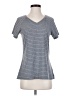 Toad & Co Stripes Gray Short Sleeve T-Shirt Size S - photo 1