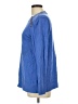 Ann Taylor LOFT Outlet Blue Long Sleeve Top Size L - photo 5