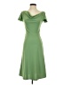 Express 100% Polyester Solid Green Cocktail Dress Size 1 - 2 - photo 1