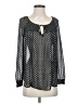 Princess Vera Wang 100% Polyester Black Long Sleeve Blouse Size S - photo 1