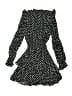 Aqua 100% Viscose Polka Dots Black Dress Size XS (youth) - photo 2