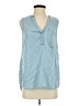 Gap 100% Lyocell Blue Sleeveless Blouse Size S - photo 1