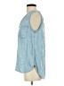 Gap 100% Lyocell Blue Sleeveless Blouse Size S - photo 5