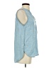 Gap 100% Lyocell Blue Sleeveless Blouse Size S - photo 4