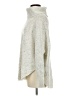 AGB Metallic Silver Turtleneck Sweater Size M - photo 5