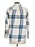 Old Navy 100% Cotton Plaid Blue Long Sleeve Button-Down Shirt Size L - photo 2