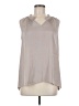 Simply Vera Vera Wang 100% Polyester Gray Sleeveless Blouse Size M - photo 1