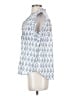 Dylan 100% Cotton Blue Sleeveless Button-Down Shirt Size S - photo 5
