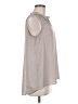 Simply Vera Vera Wang 100% Polyester Gray Sleeveless Blouse Size M - photo 4