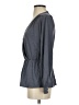 Buckle Black Gray Long Sleeve Blouse Size XS - photo 5