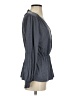Buckle Black Gray Long Sleeve Blouse Size XS - photo 4