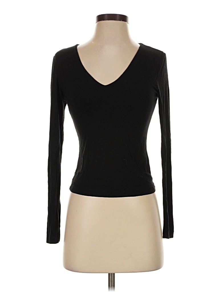 Pre-owned Final Touch Long Sleeve T-shirt In Black