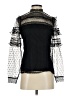 Express 100% Nylon Black Long Sleeve Blouse Size XS - photo 1