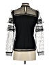 Express 100% Nylon Black Long Sleeve Blouse Size XS - photo 2