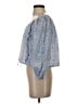 MNG Blue 3/4 Sleeve Blouse Size 4 - photo 5