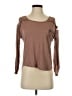 Miss Daisy Brown Long Sleeve Top Size S - photo 1