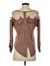 Miss Daisy Brown Long Sleeve Top Size S - photo 2