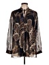 Chico's Paisley Brown Long Sleeve Blouse Size Lg (2) - photo 1
