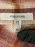 Maurices Plaid Burgundy Long Sleeve Blouse Size XL - photo 7