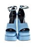 Versace Blue Heels Size EU (IT) 39 1/2 / US 9 1/2 - photo 2