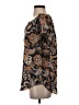 DR2 100% Polyester Paisley Black Short Sleeve Blouse Size S - photo 5