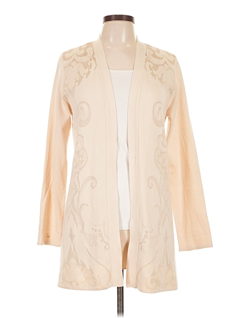 Pre-owned Dana Buchman Cardigan Sweater In Ivory