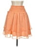 Express Solid Orange Casual Skirt Size S - photo 2