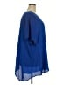 Sejour Blue Short Sleeve Blouse Size 2X - photo 4
