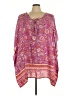 Avenue 100% Polyester Pink 3/4 Sleeve Blouse Size 30 - 32 Plus - photo 1