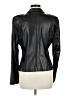 Cache 100% Leather Black Blazer Size 8 - photo 2