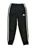 Adidas 100% Polyester Black Track Pants Size 7 - photo 1
