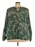 Torrid Green Long Sleeve Blouse Size 3X Plus (3) - photo 1