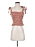 Dizzy Lizzy 100% Rayon Orange Sleeveless Top Size S - photo 1