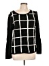 Trouve 100% Acrylic Checkered-gingham Black Pullover Sweater Size L - photo 1