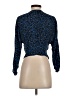 Parker 100% Polyester Blue 3/4 Sleeve Blouse Size S - photo 2